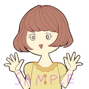 Zuazuaさんの地域情報ブログ執筆者（女性）のキャラクターデザインへの提案