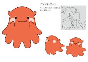 株式会社コーセイ (kohsei-works)さんの「たこ」の、おとぼけかわいいキャラクターへの提案