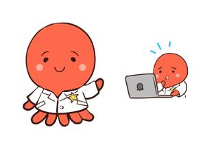 ぺけ介 (pekesuke)さんの「たこ」の、おとぼけかわいいキャラクターへの提案