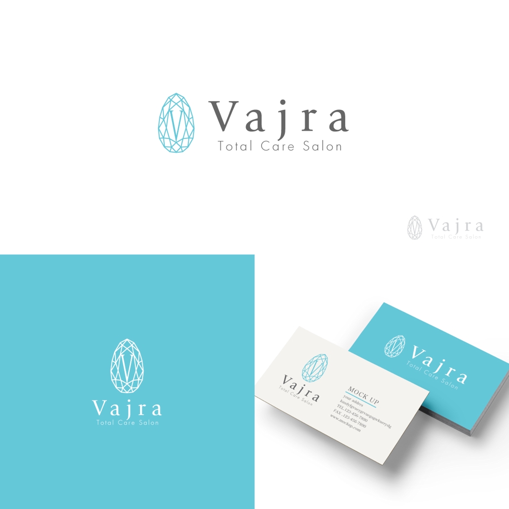 高級ネイルサロン　Vajra　Total Care Salonのロゴ作成をおねがいいたします。