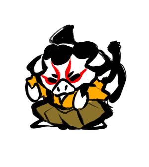 taroneko (umenotora)さんのラーメン屋「三十郎」　ロゴ（豚歌舞伎）への提案