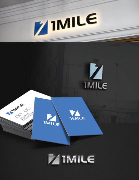D.R DESIGN (Nakamura__)さんの企業「1MILE（ワンマイル）」のロゴ制作への提案