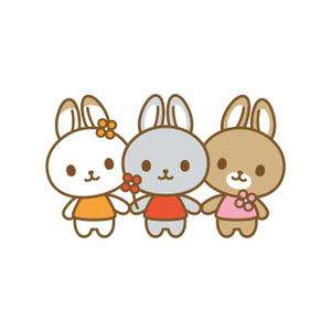 村田 (murata_s)さんの新規開業する耳鼻科のクリニックの「うさぎの三姉妹」のキャラクターデザインへの提案