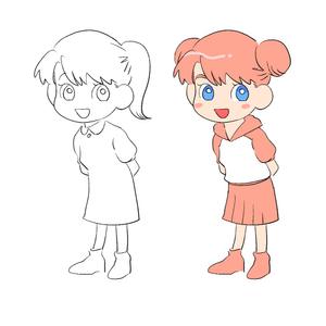 海 ()さんの声優事務所オンラインコンテンツに出演する女の子キャライラスト（1体3表情）依頼への提案
