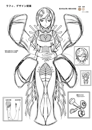 Magotsuka (Magotsuka)さんのファンタジーRPGで使用するキャラクターデザイン+立ち絵イラスト1点 その1/3への提案
