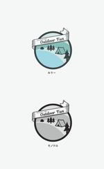 Elephant Design (Elephant_Label)さんのキャンプ場「OutdoorFunキャンプフィールド」ロゴとロゴマークの一体化したものへの提案