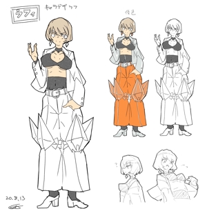 今泉エマ (rrii777)さんのファンタジーRPGで使用するキャラクターデザイン+立ち絵イラスト1点 その1/3への提案