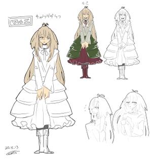 今泉エマ (rrii777)さんのファンタジーRPGで使用するキャラクターデザイン+立ち絵イラスト1点 その2/3への提案