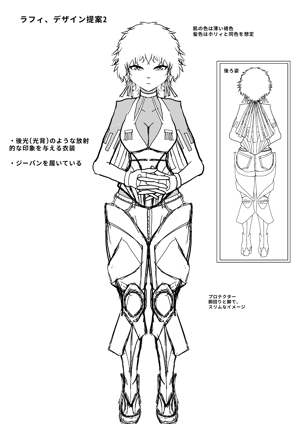 Magotsuka (Magotsuka)さんのファンタジーRPGで使用するキャラクターデザイン+立ち絵イラスト1点 その1/3への提案