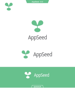queuecat (queuecat)さんのスマートフォンアプリ開発会社「AppSeed」の会社ロゴへの提案
