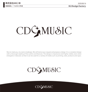 K'z Design Factory (kzdesign)さんの新設音楽レーベルのロゴ作成への提案