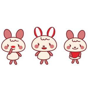 アズキ (azuki-code)さんの新規開業する耳鼻科のクリニックの「うさぎの三姉妹」のキャラクターデザインへの提案