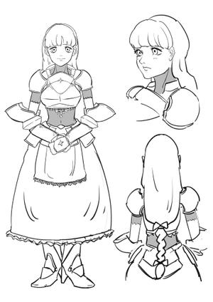 Sai ()さんのファンタジーRPGで使用するキャラクターデザイン+立ち絵イラスト1点 その2/3への提案