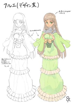 Y (penguindynamite)さんのファンタジーRPGで使用するキャラクターデザイン+立ち絵イラスト1点 その3/3への提案