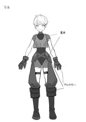 ニイジマ (554nima)さんのファンタジーRPGで使用するキャラクターデザイン+立ち絵イラスト1点 その1/3への提案