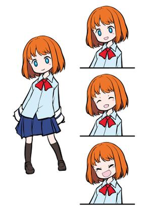 mndk (sourrow)さんの声優事務所オンラインコンテンツに出演する女の子キャライラスト（1体3表情）依頼への提案