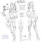 藤山キヌ (fujiyama_kinu)さんのファンタジーRPGで使用するキャラクターデザイン+立ち絵イラスト1点 その3/3への提案