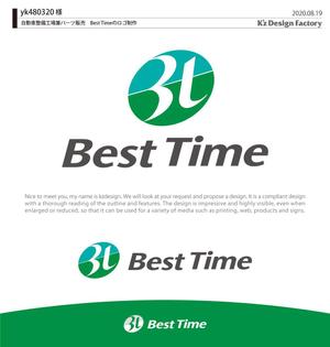 K'z Design Factory (kzdesign)さんの自動車整備工場兼パーツ販売　Best Timeのロゴへの提案