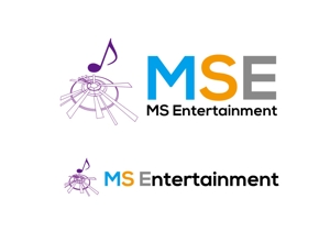 DSET企画 (dosuwork)さんの音楽事務所「MSエンタテインメント」のロゴへの提案