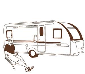 DAMA (dama_japan)さんのキャンピングトレーラーのイラストへの提案