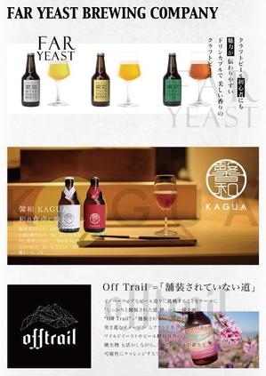 SCĒNE design (K-suKe)さんのクラフトビール会社「FarYeastBrewing株式会社」販促資料デザインへの提案