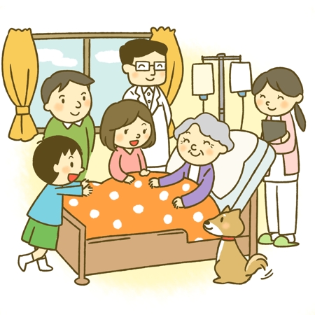 Miura03さんの事例 実績 提案 在宅医療のパンフ用イラスト 暖かみ