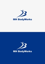 odo design (pekoodo)さんの身体・健康関連商品を開発する会社　ＭＨ BodyWorks  のロゴへの提案