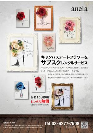 hiromaro2 (hiromaro2)さんのアート作品のレンタルサービスのチラシへの提案
