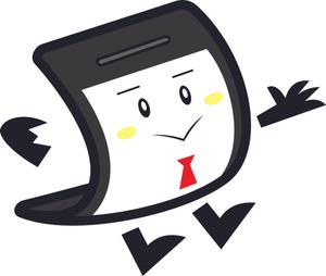 parizon ()さんの大切に使わせていただきます。HPに使用するユルキャラ『ペライチ君』への提案