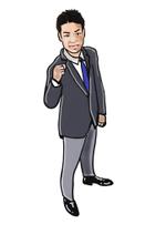 komi ちゃん (djkomi)さんのカッコいい（男らしい）社長のイラストへの提案