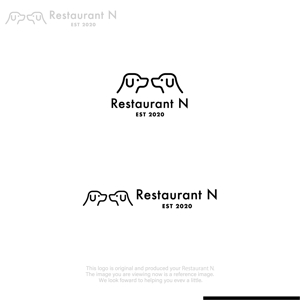 Puchi (Puchi2)さんの新規オープン予定 ドッグラン併設レストラン「Restaurant N」の店舗ロゴの製作を御願いしますへの提案