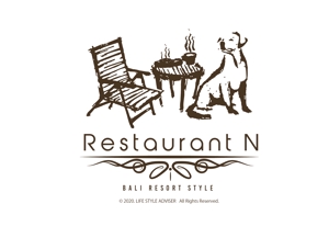 Kang Won-jun (laphrodite1223)さんの新規オープン予定 ドッグラン併設レストラン「Restaurant N」の店舗ロゴの製作を御願いしますへの提案