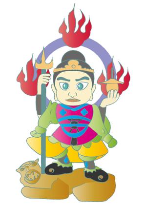 SDL ()さんの寺院の御朱印のキャラクター２　毘沙門天様への提案