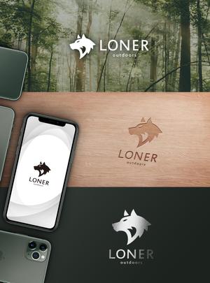 楠本　大輔 (DA-design)さんの新規アウトドアブランド『LONER』のロゴ作成依頼への提案