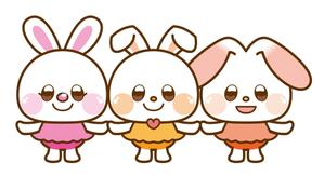 NonnoDesignLabo 片岡希 (NozomiKataoka)さんの新規開業する耳鼻科のクリニックの「うさぎの三姉妹」のキャラクターデザインへの提案