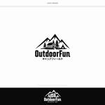 DeeDeeGraphics (DeeDeeGraphics)さんのキャンプ場「OutdoorFunキャンプフィールド」ロゴとロゴマークの一体化したものへの提案