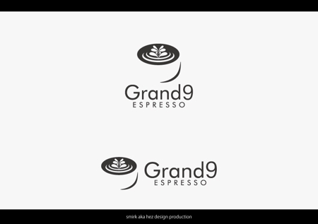 清水　貴史 (smirk777)さんの新規出店のカフェ「Grand9 ESPRESSO」の店舗ロゴ及びロゴマーク（商標登録予定なし）への提案