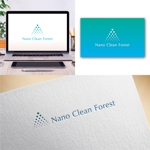 Hi-Design (hirokips)さんの空間除菌・抗菌会社　「Nano Clean Forest」のサイトや名刺のロゴ作成への提案