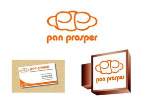 jokamotojobさんのパン屋「pan prosper」のロゴへの提案