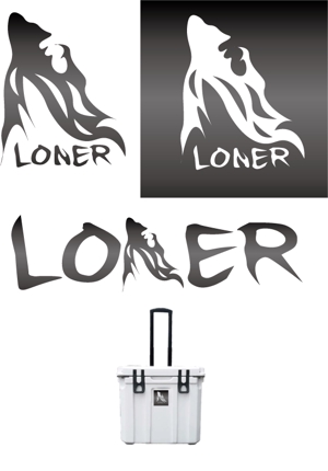 LBデザインなつ@相談できるパートナー (Natsu16)さんの新規アウトドアブランド『LONER』のロゴ作成依頼への提案