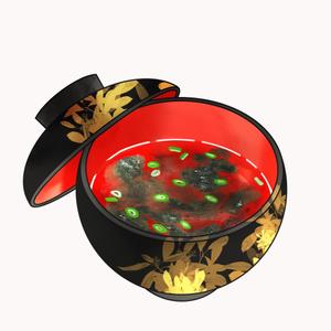 ぴんさく (new-piece)さんの海苔の入ったお吸い物のイラストへの提案