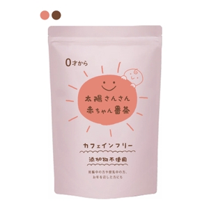 ポッシュ デザイン (poche_asaoka)さんのカフェインフリー赤ちゃん番茶（チャック付スタンド袋の単色印字デザイン）への提案