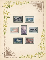 KOHana_DESIGN (diesel27)さんの切手帳のリーフを飾るアール・ヌーヴォーな飾り罫への提案