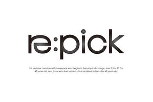 HIROKIX (HEROX)さんのインナーケアブランド　「re:pick」　のロゴへの提案