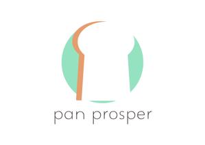 tora (tora_09)さんのパン屋「pan prosper」のロゴへの提案