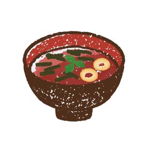 近記美里 ()さんの海苔の入ったお吸い物のイラストへの提案