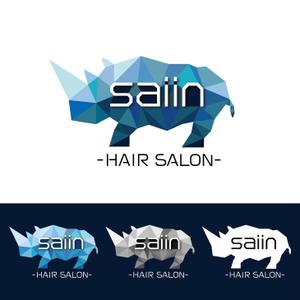 鹿歩 (yuanami)さんのヘアサロン　『saiin 』　のロゴへの提案