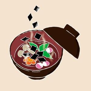 suzume29 (suzume29)さんの海苔の入ったお吸い物のイラストへの提案