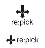 YASUSHI TORII (toriiyasushi)さんのインナーケアブランド　「re:pick」　のロゴへの提案