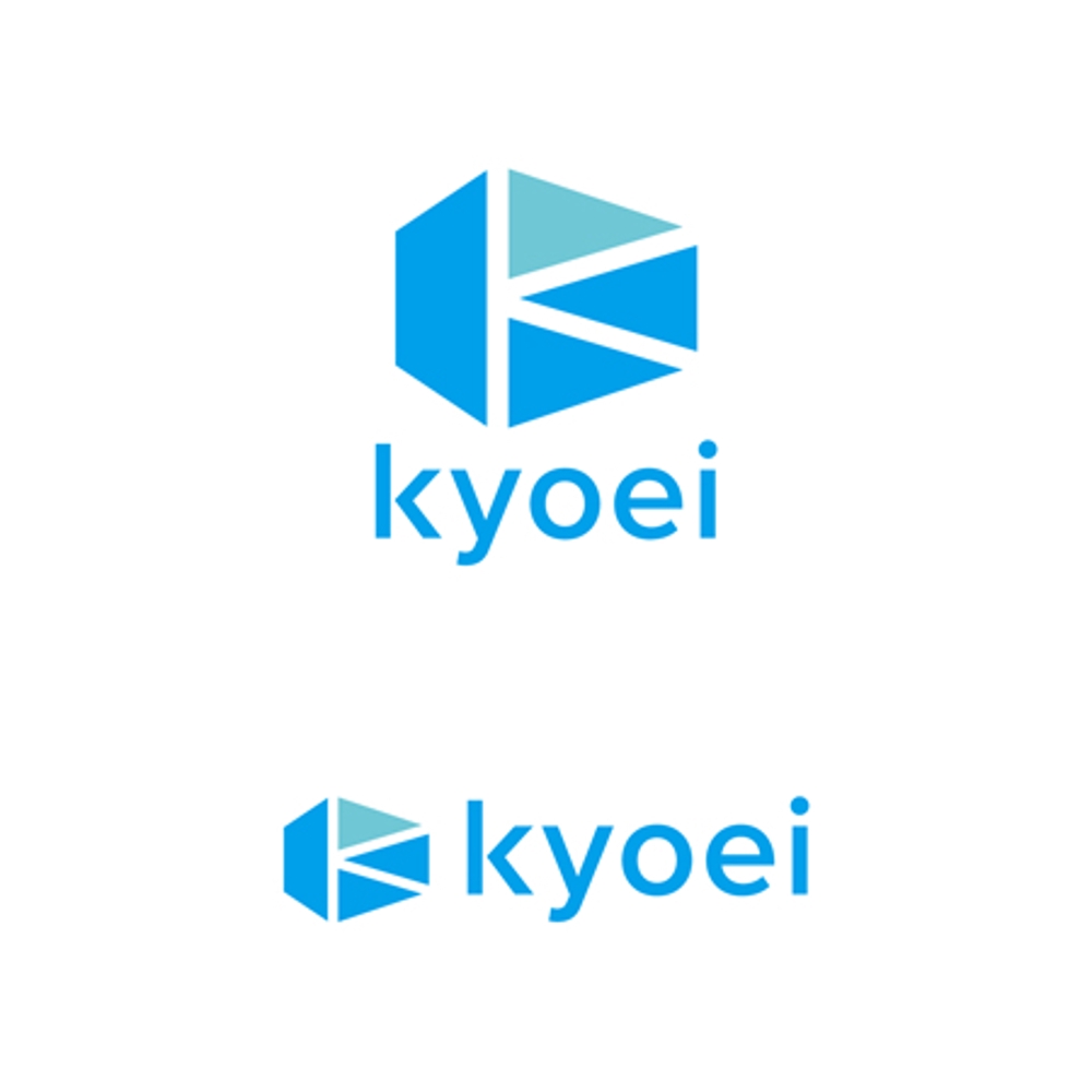 住宅塗装の会社【KYOEI】のロゴ。シンプル&塗装の要素